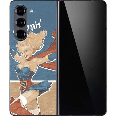 DC Comics Bombshells Supergirl Galaxy Z Fold5 5G Skin